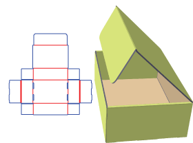 翻盖盒,飞机盒,包装纸箱设计