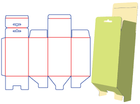 自扣底,挂钩,锁扣,促销品包装设计,锁底式包装设计,包装结构设计