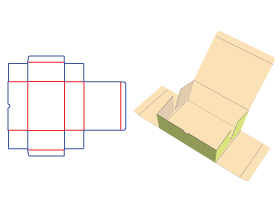 翻盖盒,鞋盒包装设计,包装盒设计,包装设计说明