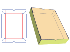 托盘盒,单墙,领带包装设计,展示盒包装设计