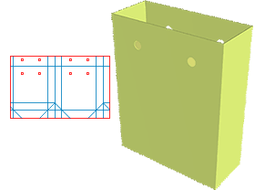 手提袋,手提袋包装设计,包装袋设计,展开设计