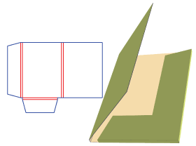 折卡,文件夹包装设计