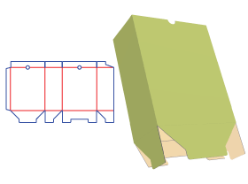 自扣底,开口盒,办公室文件,书房文件,文件盒包装设计