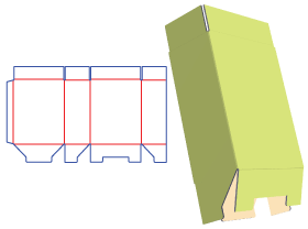 自扣,快递包装盒,包装纸箱设计,包装结构设计