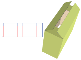 开口箱,包装纸箱设计,折叠纸箱