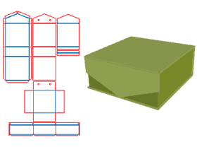 书型精品盒,翻盖处异形结构,书形翻盖精品盒,手工盒,翻盖礼盒,硬纸板盒,礼盒,精装盒,磁铁盒