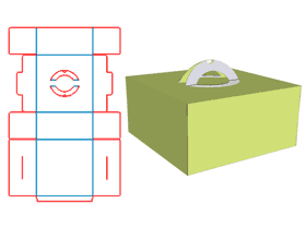 蛋糕盒,提手